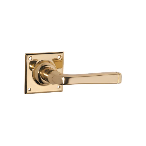 Tradco Menton Lever on Square Rose (Pair)