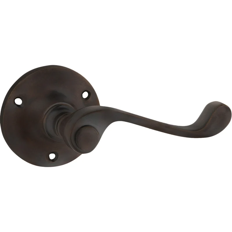 Tradco Milton Lever on Round Rose (Pair)