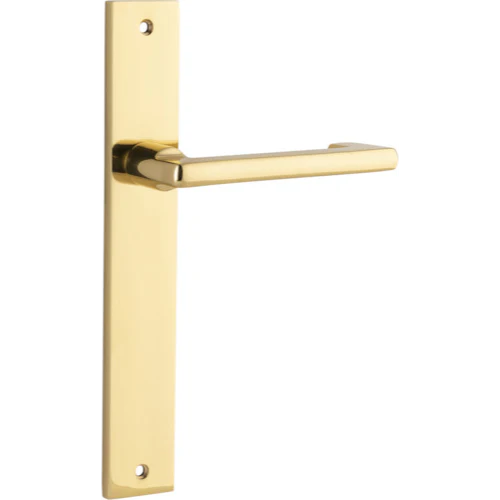 Iver Baltimore Return Lever on Rectangular Backplate (Pair)