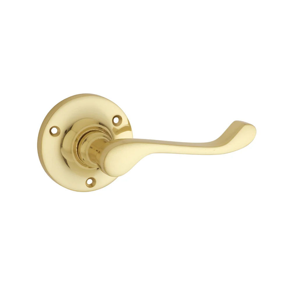Tradco Victorian Lever on Round Rose (Pair)