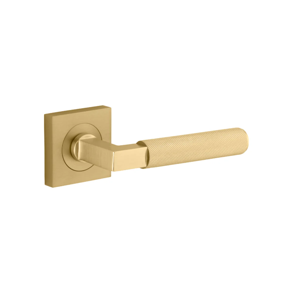 Iver Brunswick Lever on Square Rose (Pair)