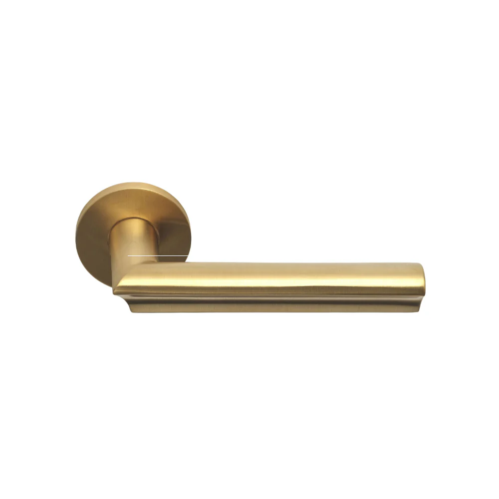 Formani ECLIPSE DR102-G Lever Handle on Round Rose (Pair)