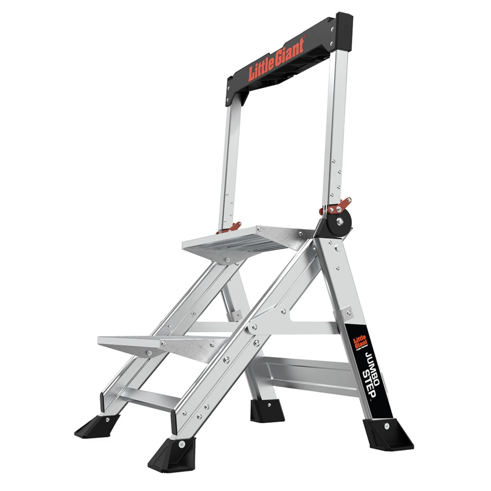 LITTLE GIANT LADDER | Aluminum Jumbo 2 Step Ladder, Type IAA, 375lb Load Capacity | #11902