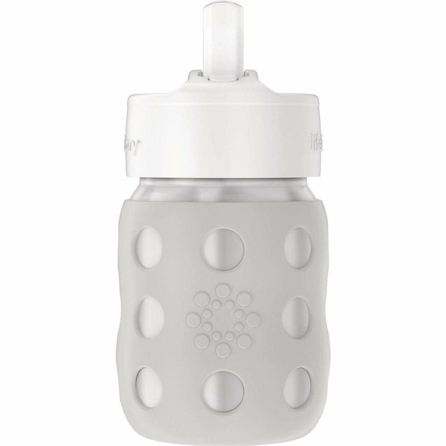 Lifefactory 8oz Stainless Steel Baby Bottle with Pivot Straw Cap