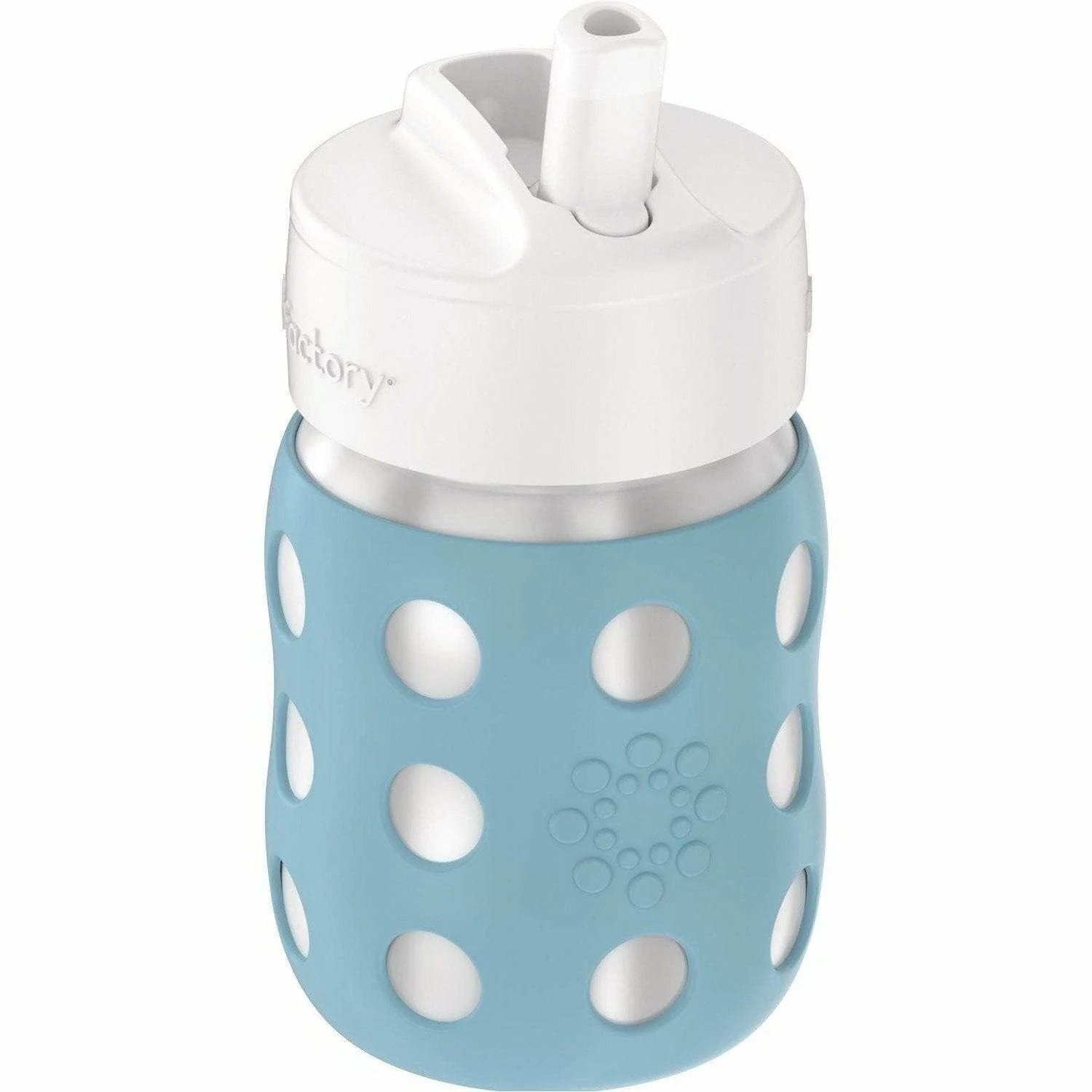 Lifefactory 8oz Stainless Steel Baby Bottle with Pivot Straw Cap - Image 3