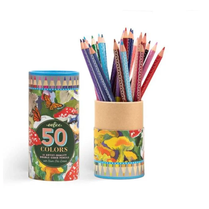 eeBoo Mushroom 25 Double-Sided Color Pencils