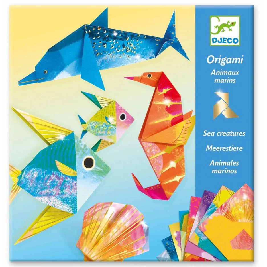 Djeco Sea Creatures Origami Paper Craft Kit