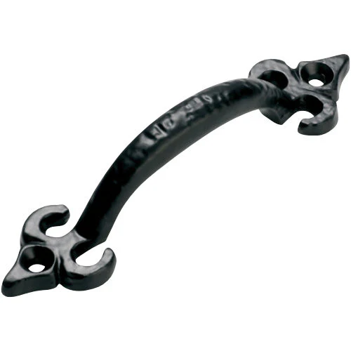 Tradco Iron Fleur-De-Lis Cabinet Pull Handle