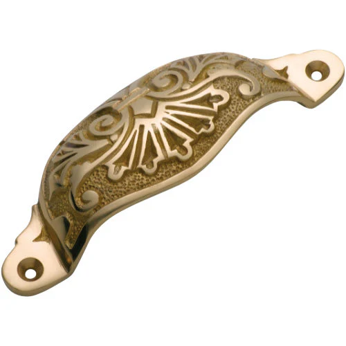Tradco Ornate Cupped Drawer Pull
