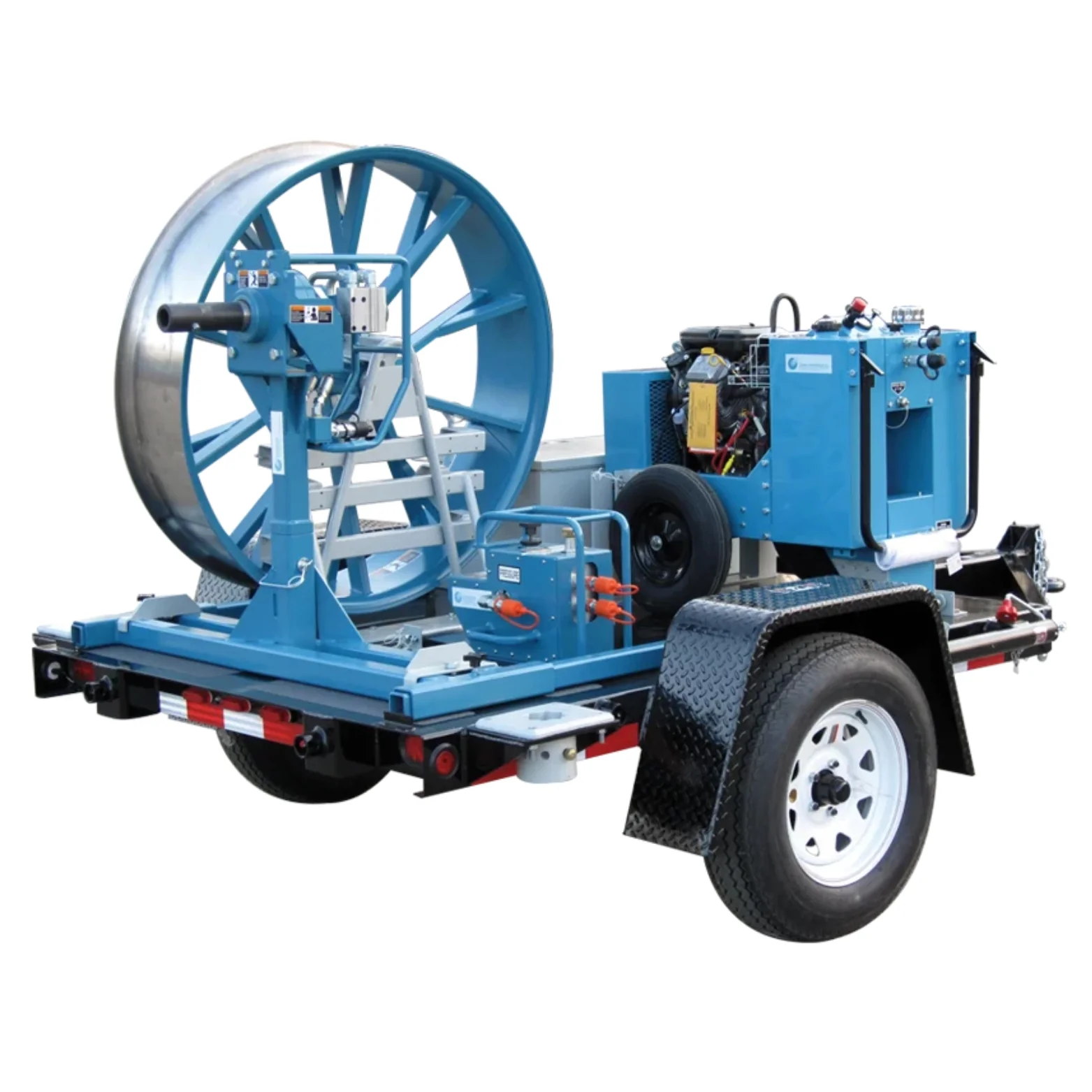CONDUX | 42×8 Open Style Fiber Optic Cable Pulling Trailer | #08675744