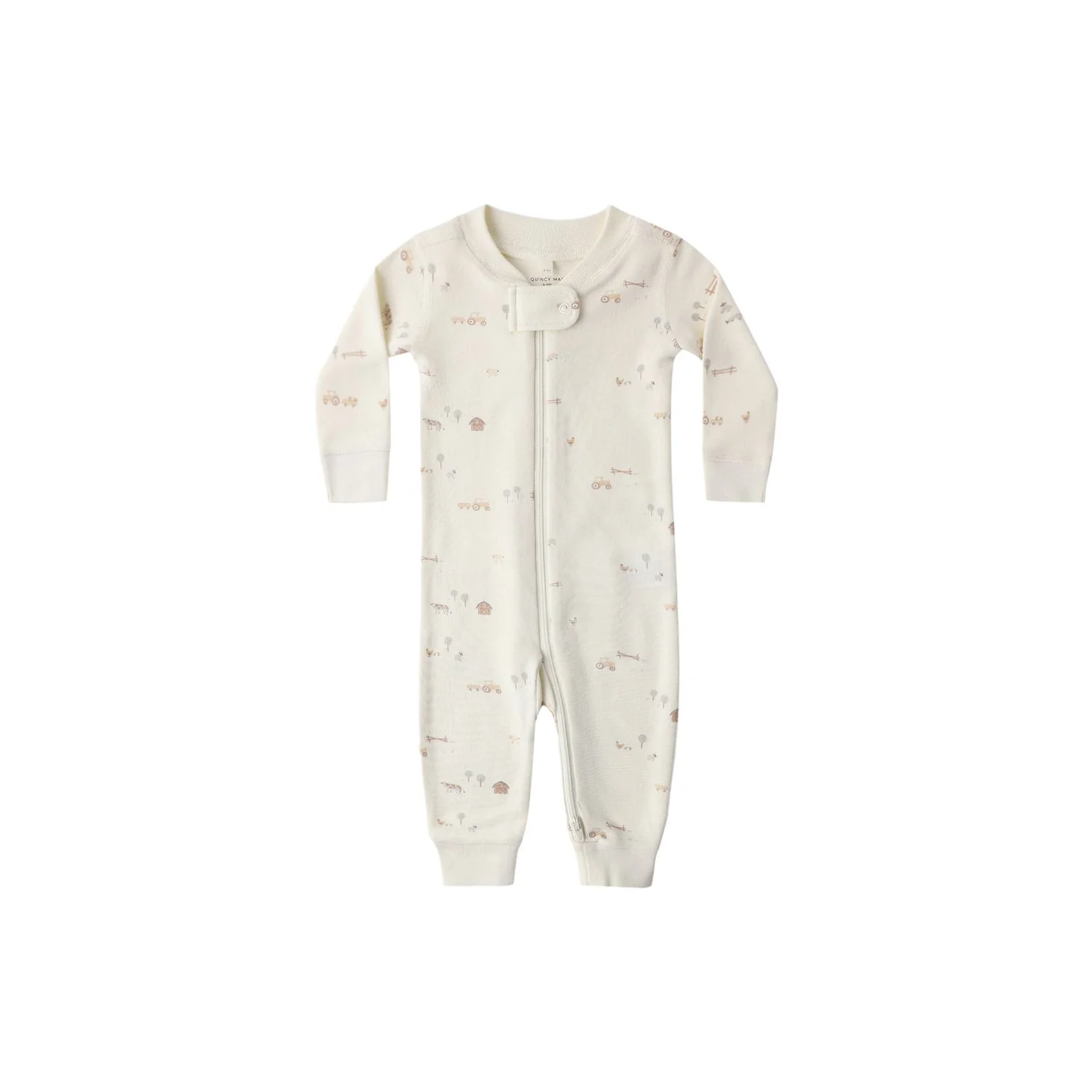 Quincy Mae Zip Long Sleeve Sleeper Footie – Farm