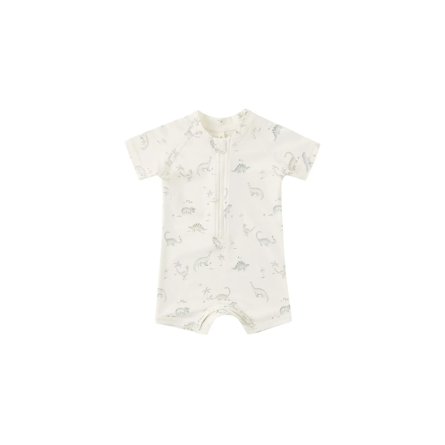 Quincy Mae Zip Rashguard One-Piece – Dinosaur
