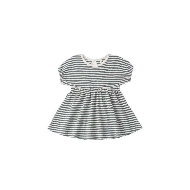 Quincy Mae Annie Dress- Ocean Stripe