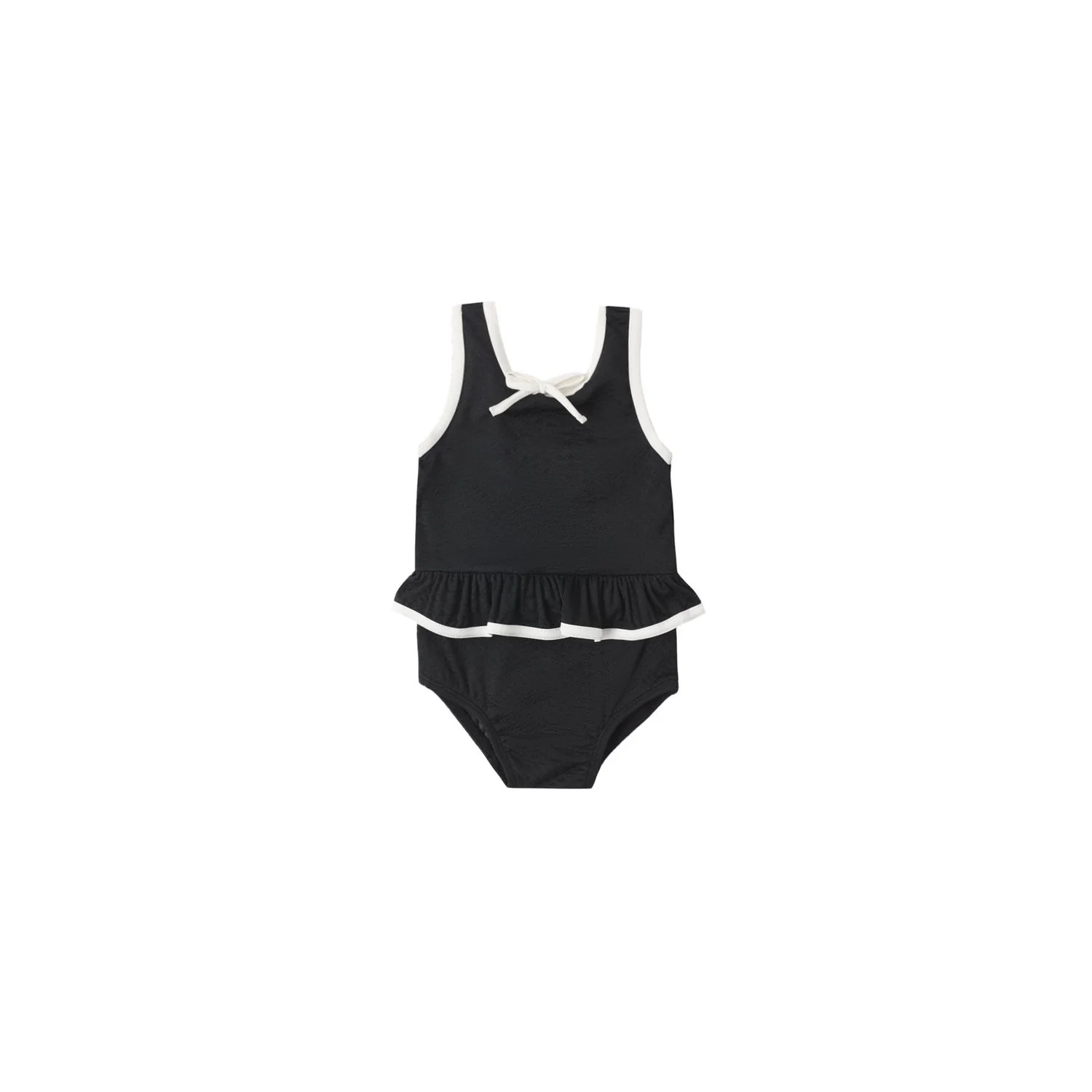 Rylee + Cru Skirted One-Piece – Black