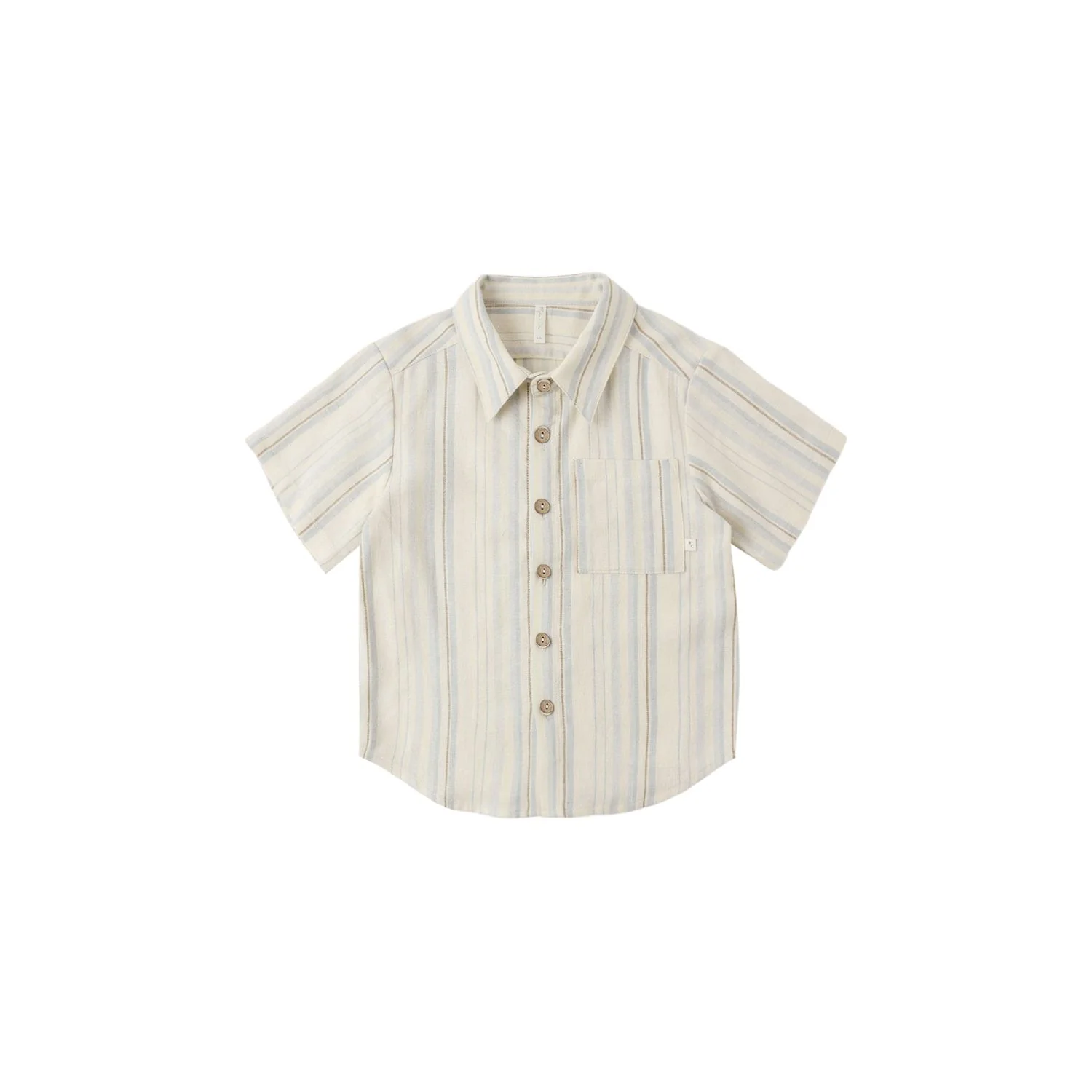 Rylee + Cru Collared Short Sleeve Shirt – Sea Stripe