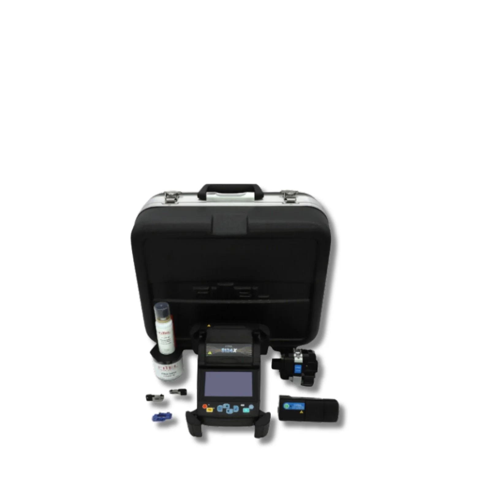 LIGHTERA | Ribbon Fusion Splicer Kit with 250um pitch 12-Fiber V-groove Installed + Thermal Stripper + Ribbon Cleaver + Fiber Holders | #S124X-KIT