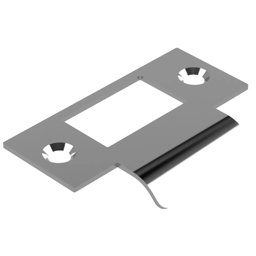 Standard AUS Mortice Lock Strike Plate 020mm