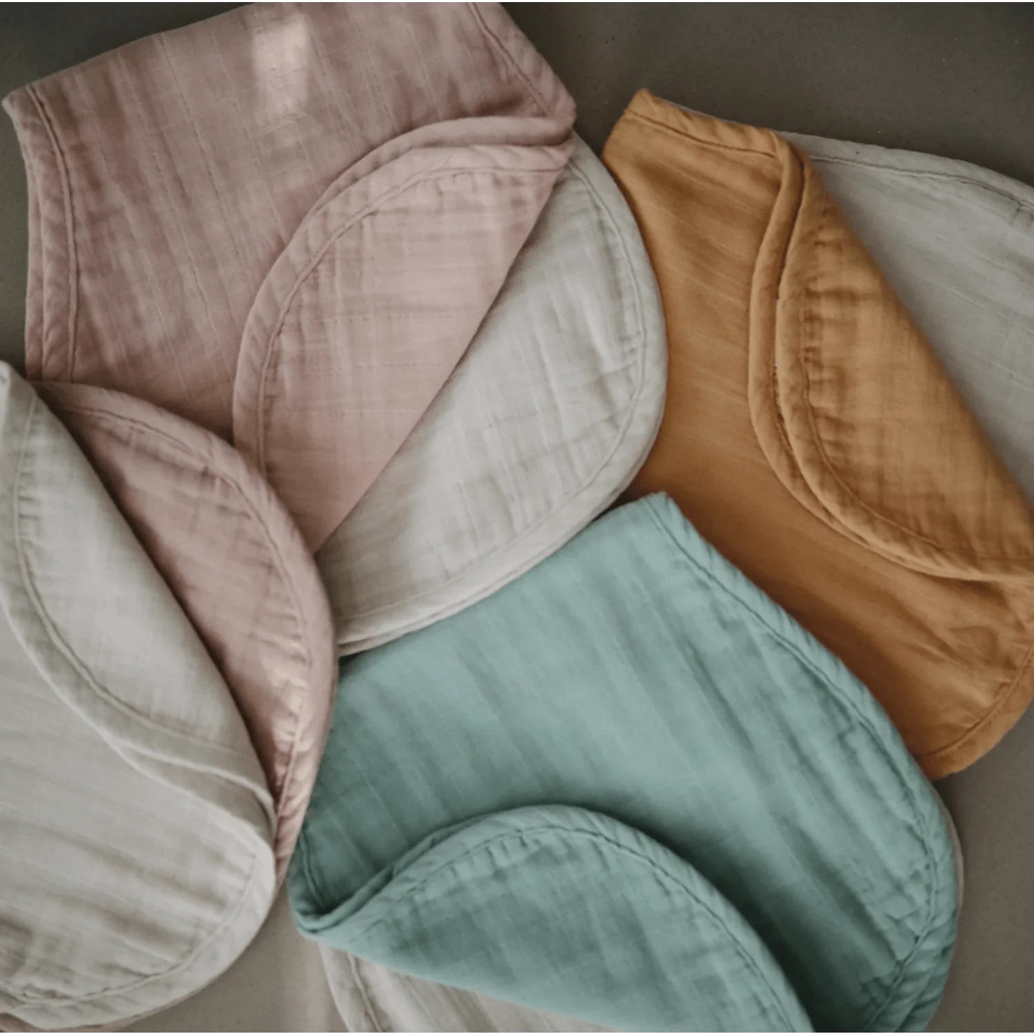 Mushie Muslin Burp Cloths