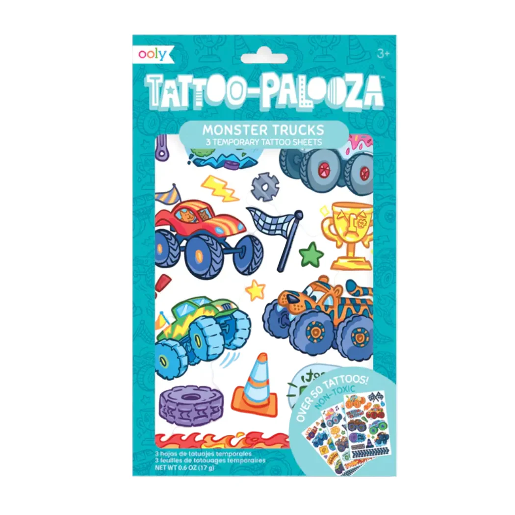 Ooly Tattoo Palooza Temporary Tattoo:  Monster Truck