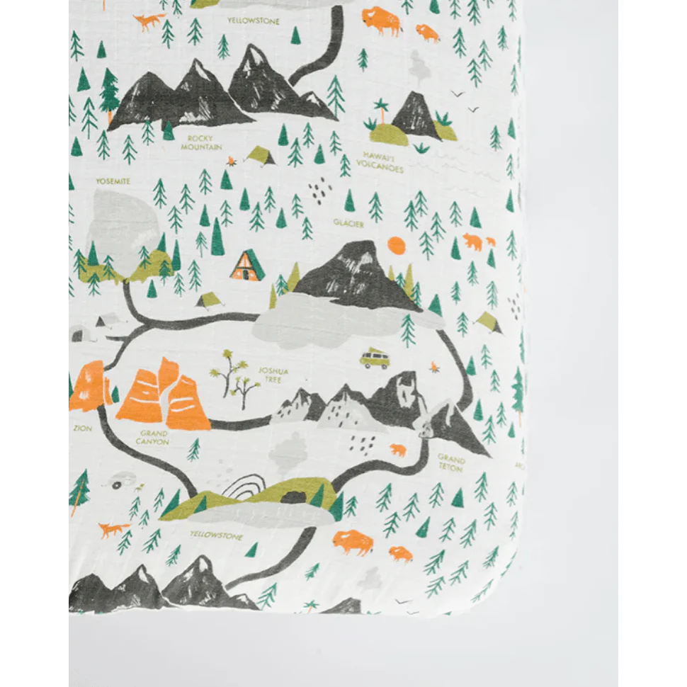 Clementine Kids National Parks Crib Sheet