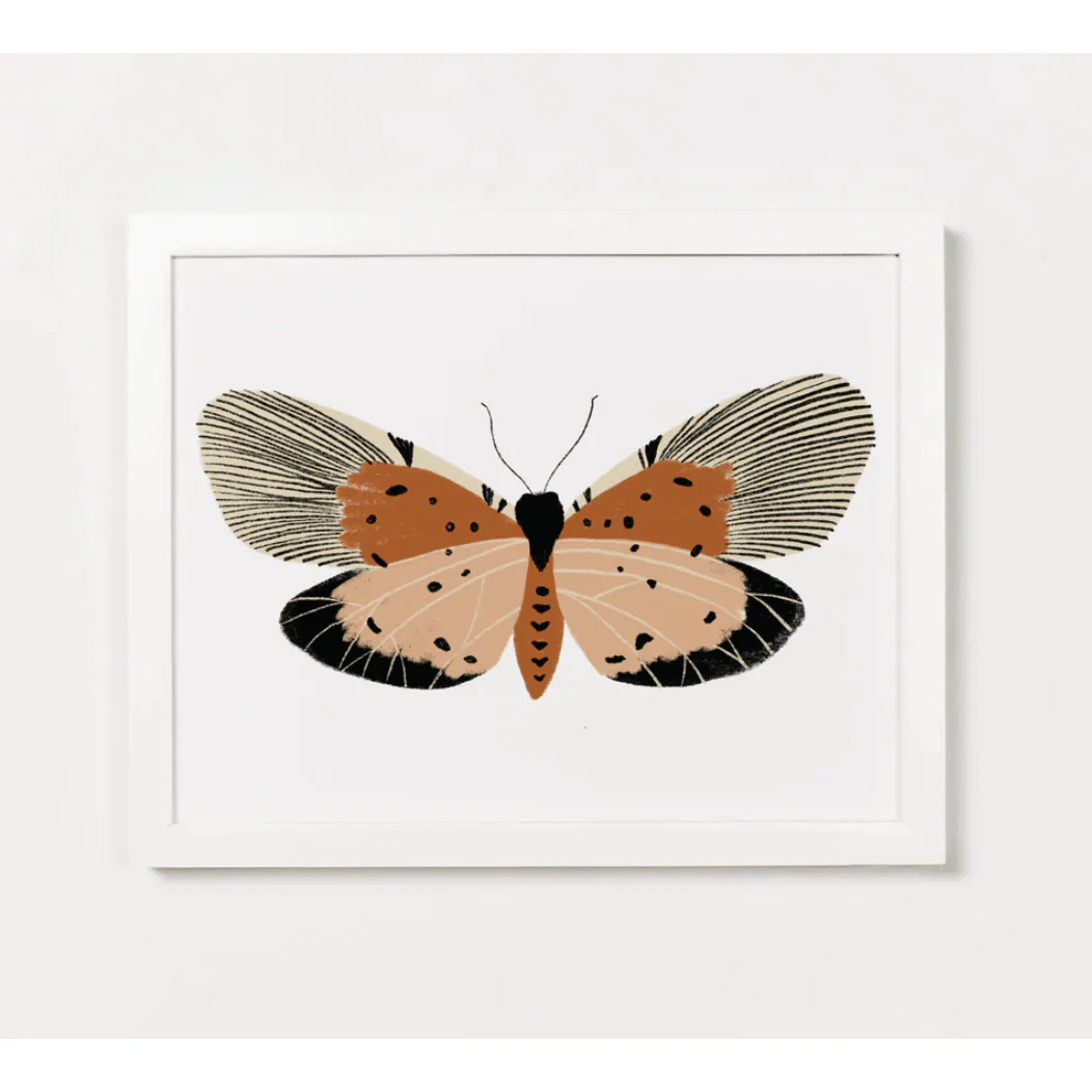 Clementine Kids Pink Butterfly Art
