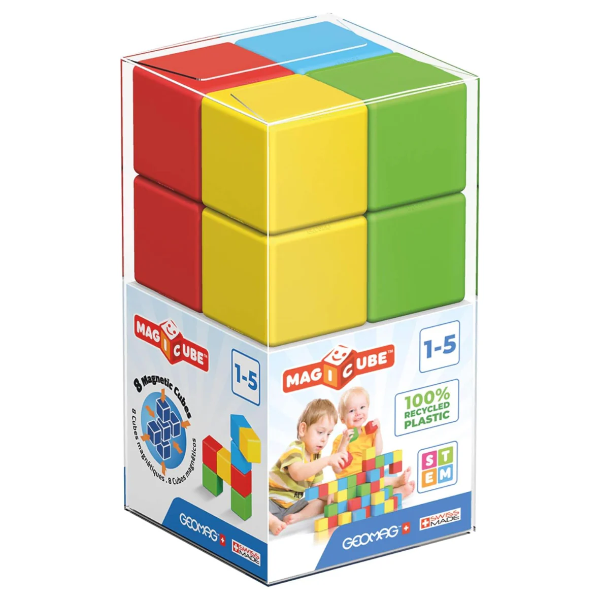GeoMag Magicube GREEN Line- 8 Cubes