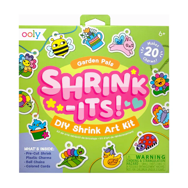 Ooly Shrink-Its! D.I.Y. Shrink Art Kit – Garden Pals