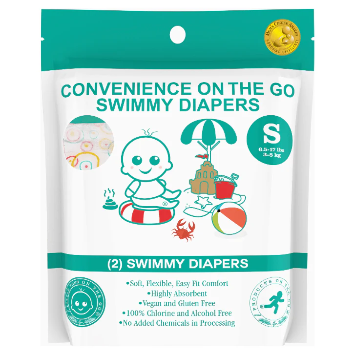 Products on the Go- Small Little Toes Natural Disposable Swimmy Diapers 2 Pack