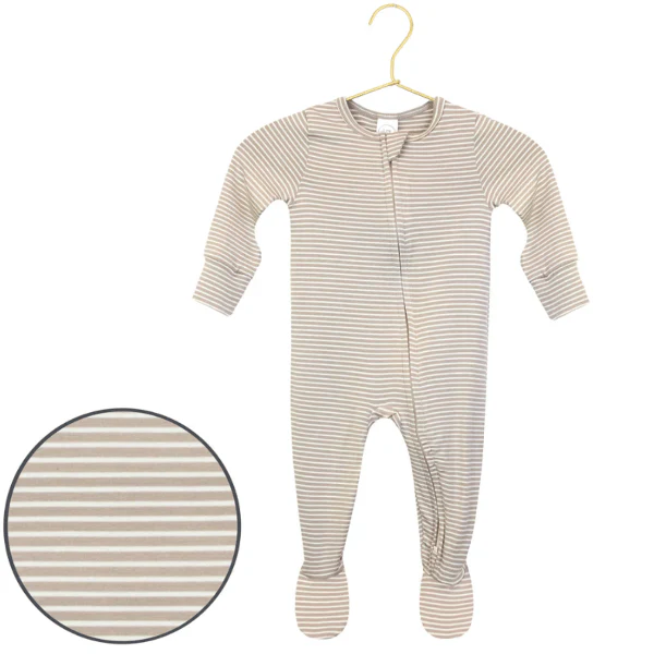 Lou Lou & Company Zippered Footie- Banks