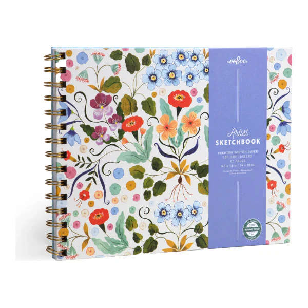 eeBoo Flora’s Hardcover Artist Sketchbook