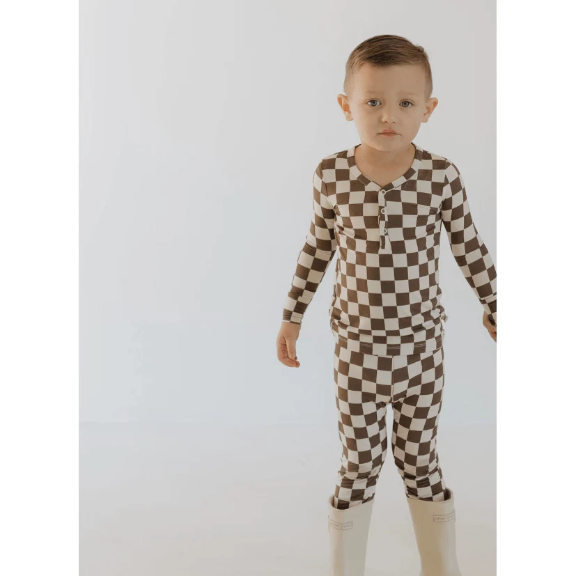 Forever French Bamboo Two Piece Pajama Set- Dutton