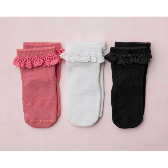 Squid Socks- Non-Slip, Stay Put Ruffle Socks- Charlotte