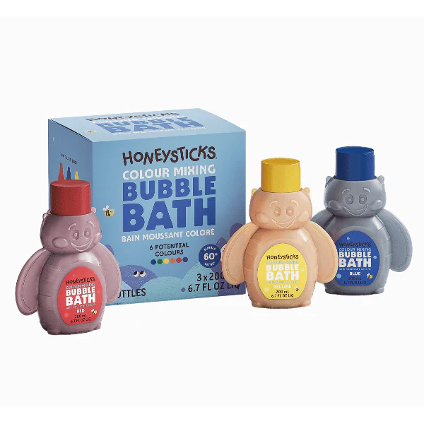 Honeysticks Bubble Bath Color Mixing 3 Pack