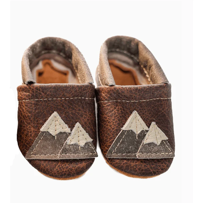 Starry Knight Mountains Leather Shoes- Sable & Latte