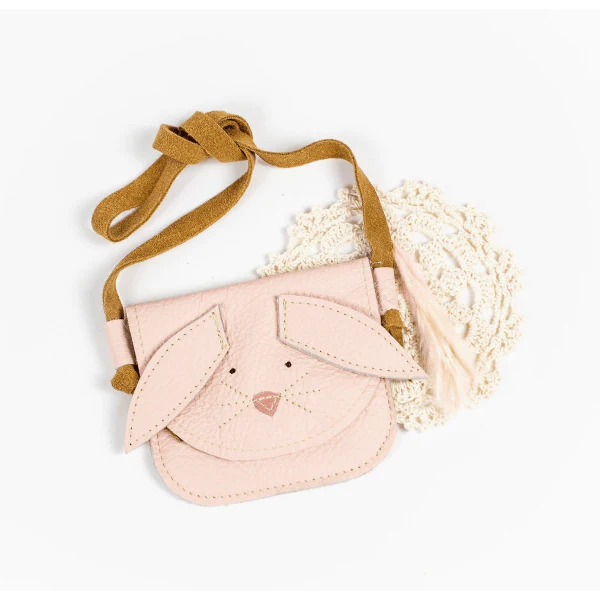 Starry Knight Leather Purse- Pink Bunny