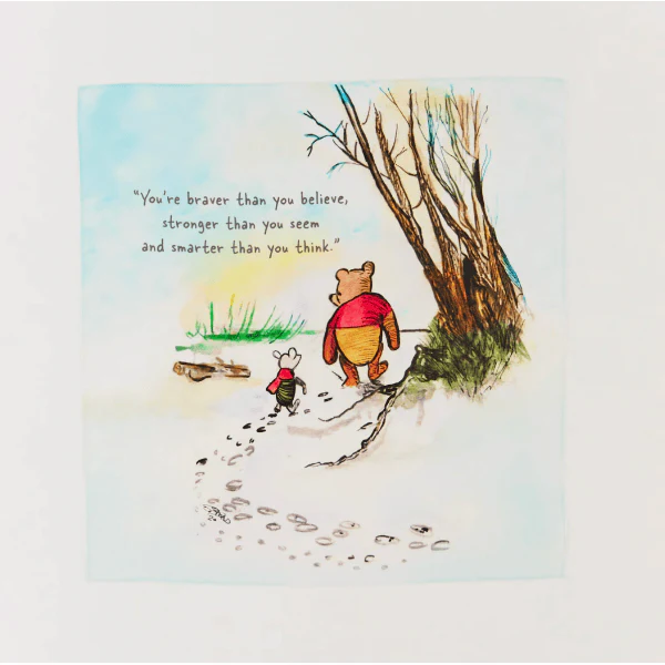 Sarah’s Silks Winnie the Pooh Quote Playsilk