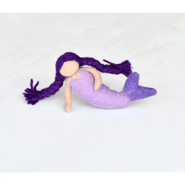 Tara Treasures Felt Waldorf Mermaid – Purple Hair