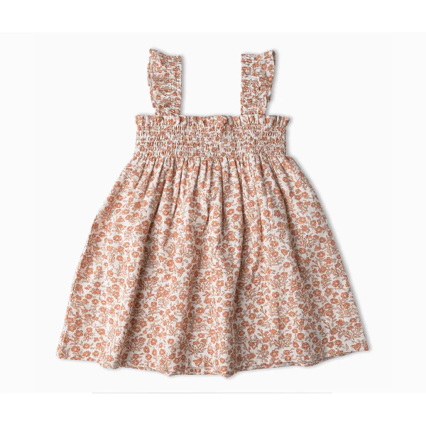 Makemake Organics Smocked Sundress- Sienna