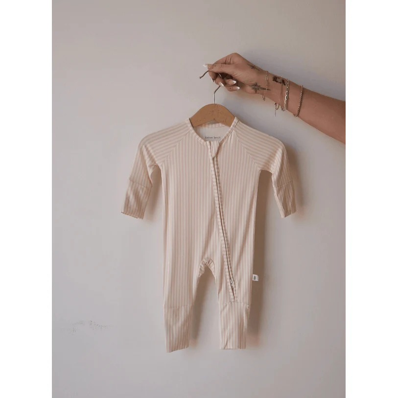 Forever French Bamboo Zip Pajamas – Sadie Stripe