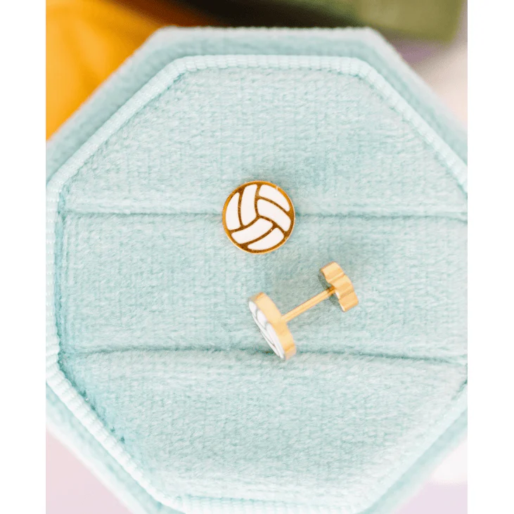 Pierced Co Volleyball Earrings