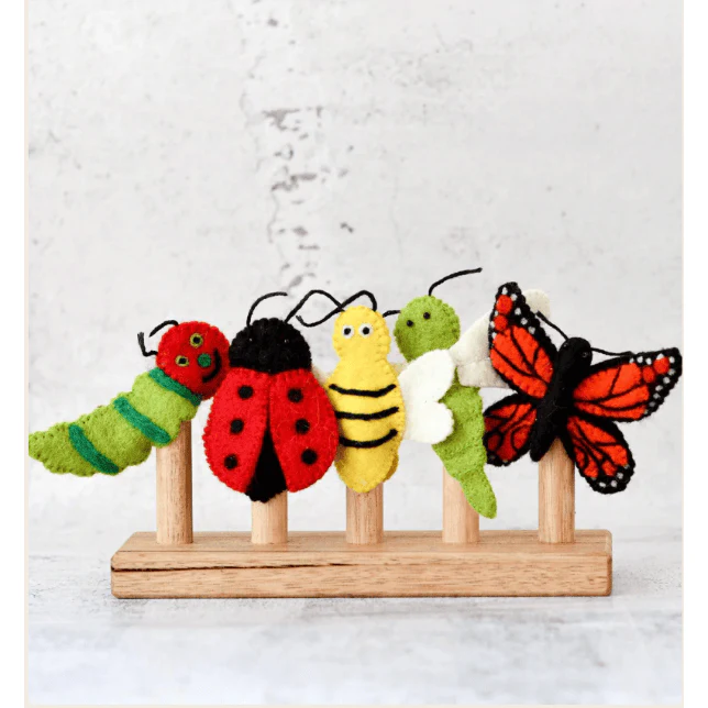Tara Treasures Insects and Bugs – Finger Puppet Set