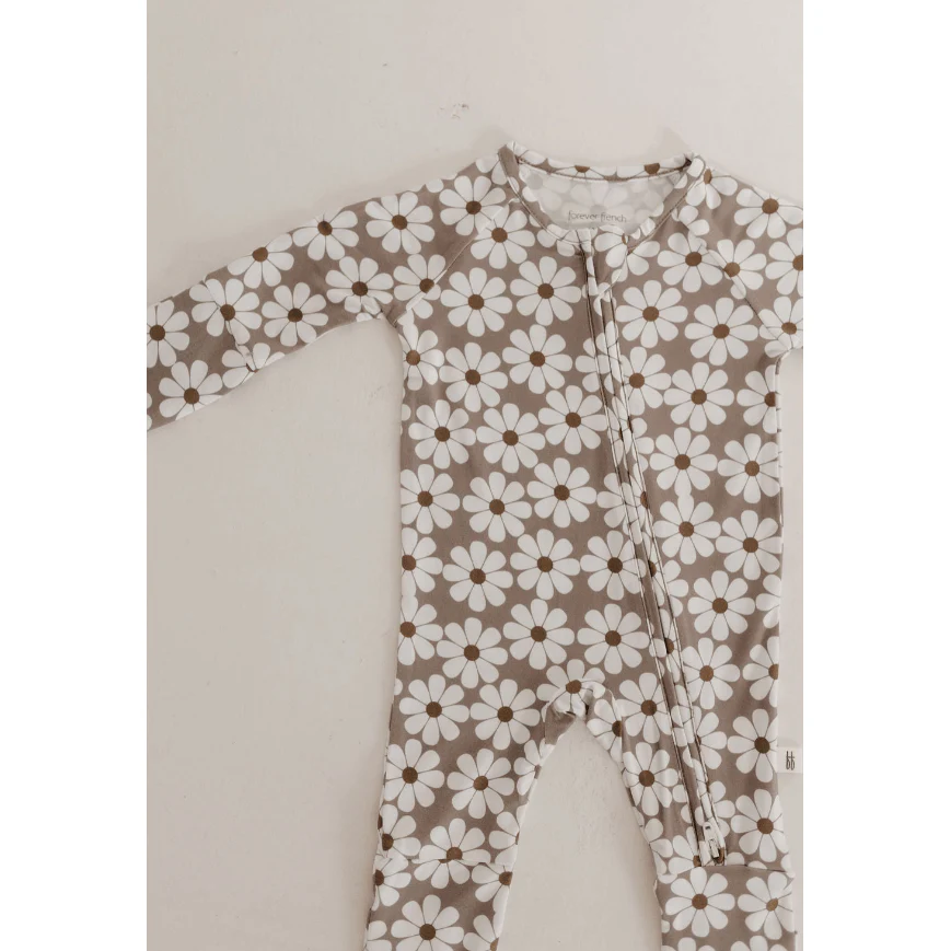 Forever French Baby Bamboo Zip Pajamas- Darlin’