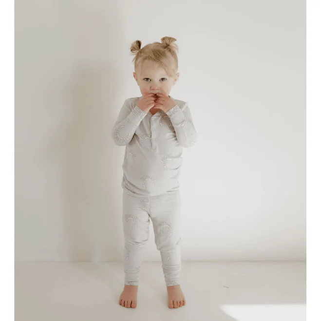 Forever French Bamboo Two Piece Pajama Set- Howdy
