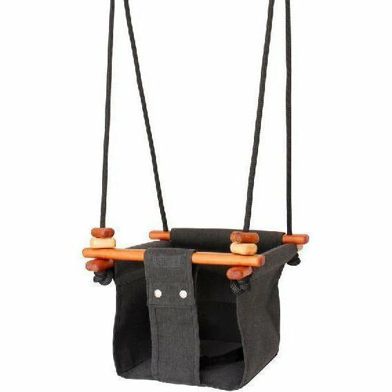 Solvej Indoor/Outdoor Toddler Swing – Slate Grey