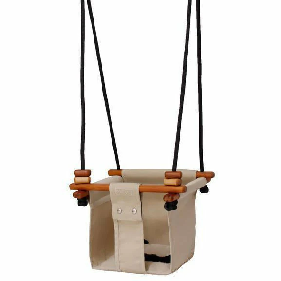 Solvej Indoor/Outdoor Toddler Swing – Soft Linen