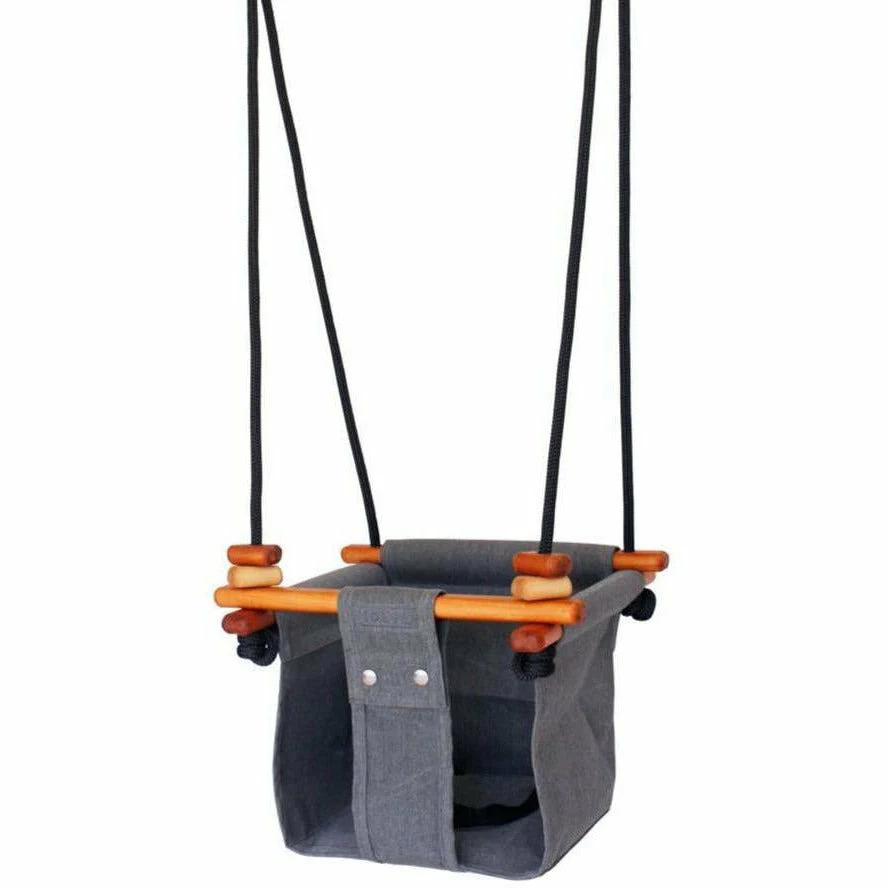 Solvej Indoor/Outdoor Toddler Swing – Smokey Grey