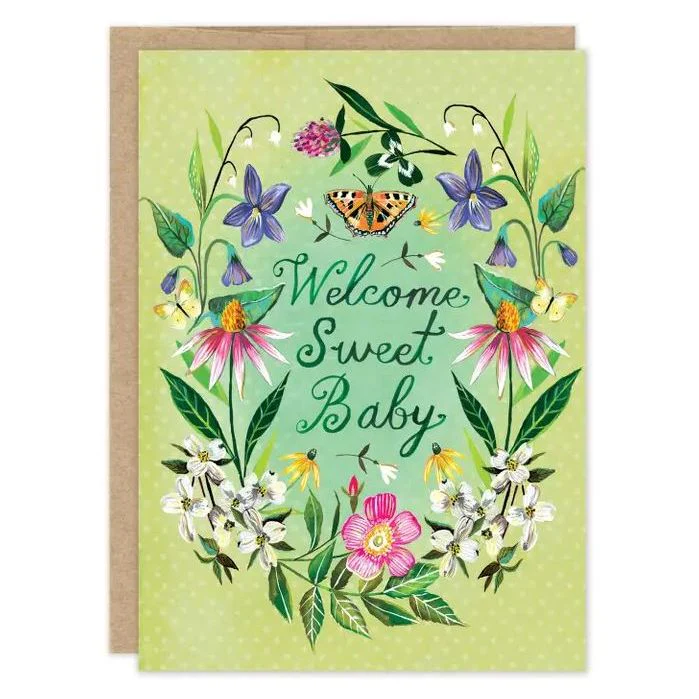 Biely & Shoaf Garden Welcome Sweet Baby Card