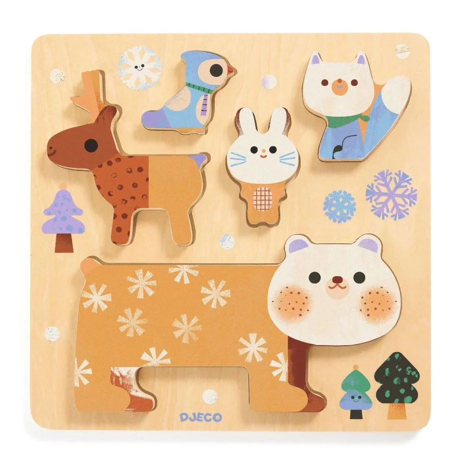 Djeco Puzzlo WoodyStack Wooden Puzzle