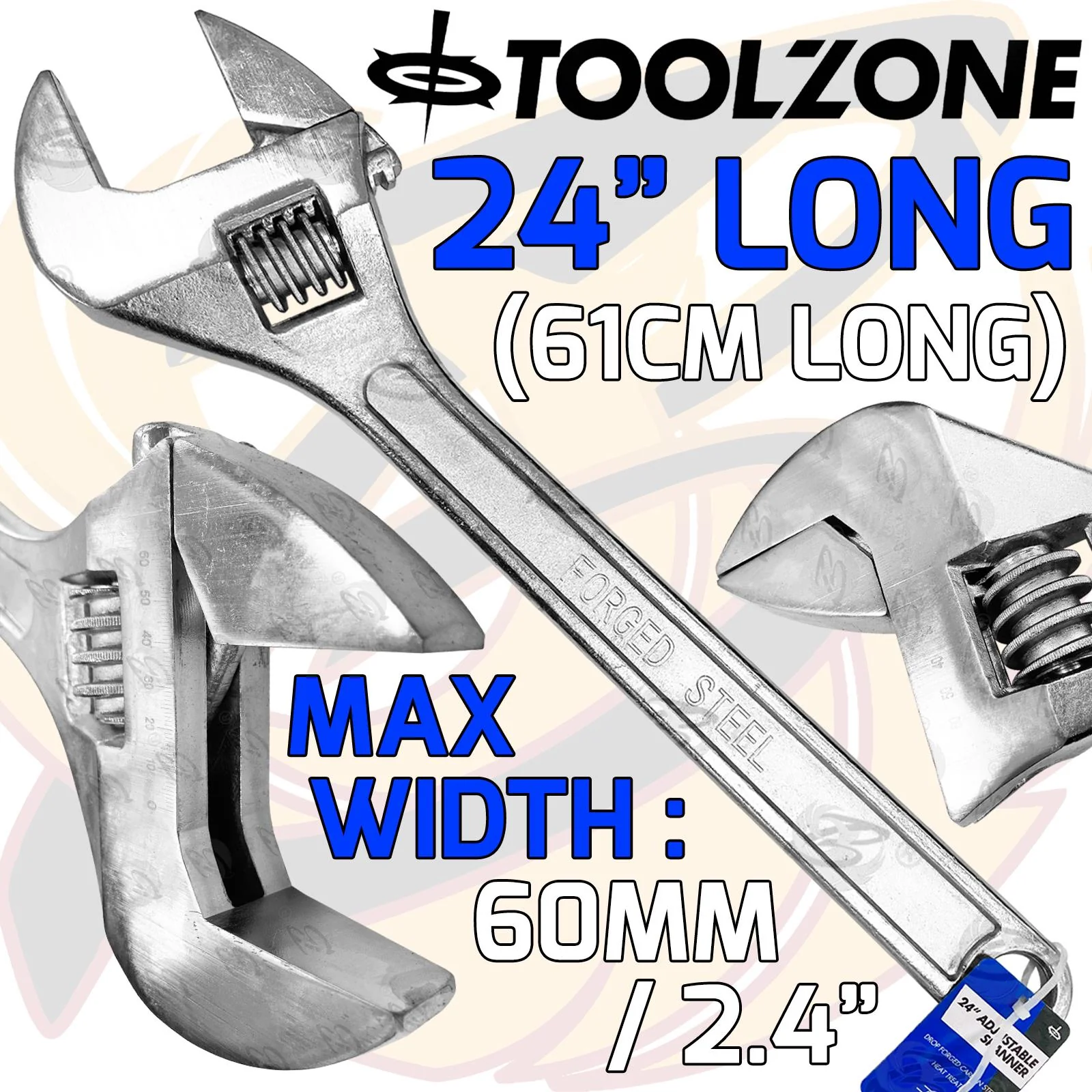 Toolzone 24″ Adjustable Wrench ( SP048 )