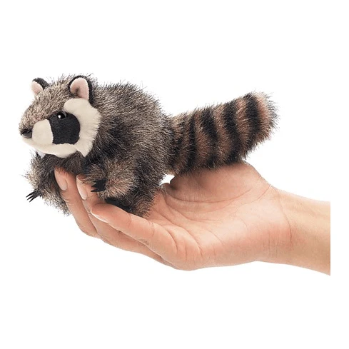 Folkmanis Finger Puppet – Mini Raccoon